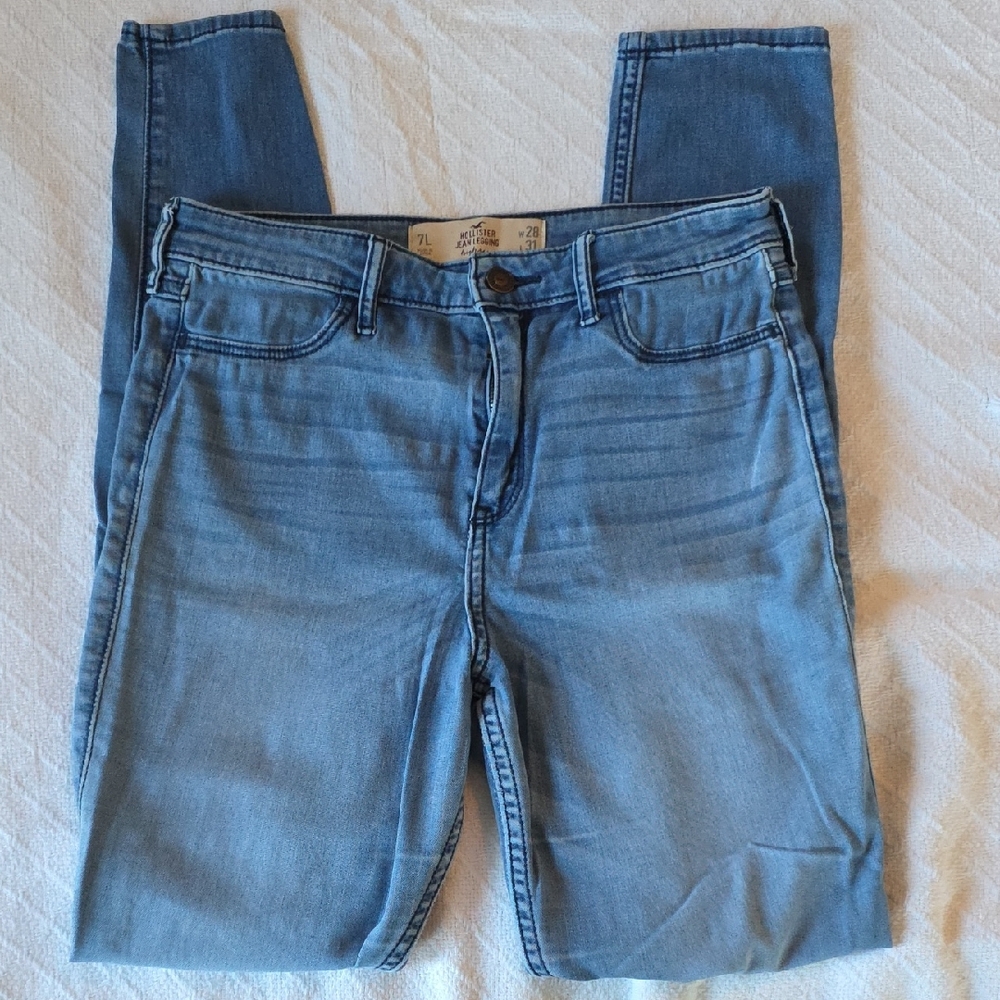 Hollister Light Blue Jean Leggings